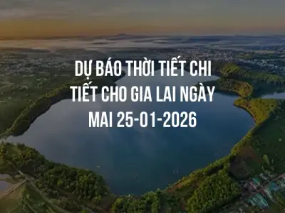 Dự báo thời tiết chi tiết cho Gia Lai ngày mai 25-01-2026
