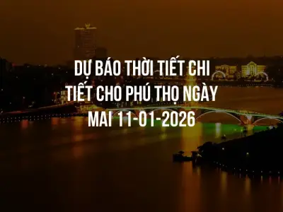 Dự báo thời tiết chi tiết cho Phú Thọ ngày mai 11-01-2026