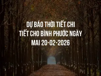 Dự báo thời tiết chi tiết cho Bình Phước ngày mai 20-02-2026