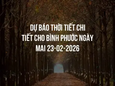 Dự báo thời tiết chi tiết cho Bình Phước ngày mai 23-02-2026