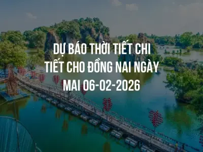 Dự báo thời tiết chi tiết cho Đồng Nai ngày mai 06-02-2026