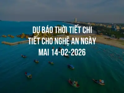 Dự báo thời tiết chi tiết cho Nghệ An ngày mai 14-02-2026