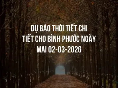Dự báo thời tiết chi tiết cho Bình Phước ngày mai 02-03-2026