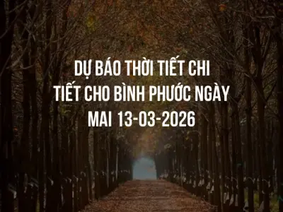 Dự báo thời tiết chi tiết cho Bình Phước ngày mai 13-03-2026