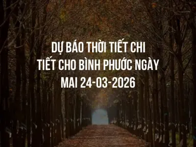 Dự báo thời tiết chi tiết cho Bình Phước ngày mai 24-03-2026