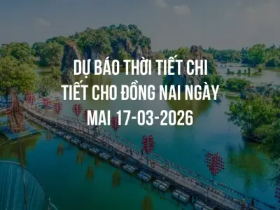 Dự báo thời tiết chi tiết cho Đồng Nai ngày mai 17-03-2026
