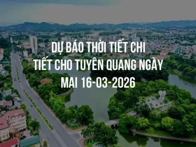 Dự báo thời tiết chi tiết cho Tuyên Quang ngày mai 16-03-2026