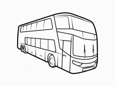 Bộ sưu tập 30 tranh tô màu xe ô tô khách siêu ngộ nghĩnh cho bé yêu
