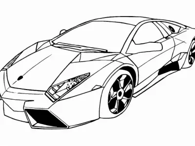 Bộ sưu tập 35 tranh tô màu ô tô lamborghini siêu ngầu cho bé trai
