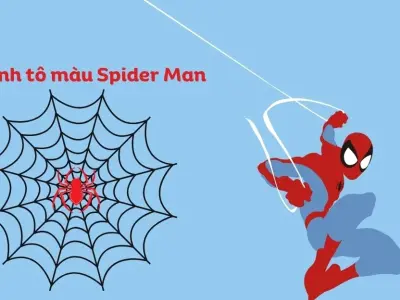 Bộ sưu tập tranh tô màu người nhện siêu ngầu giúp bé phát triển trí não