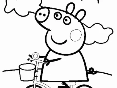 Bộ tranh tô màu gia đình heo peppa ngộ nghĩnh cho bé yêu