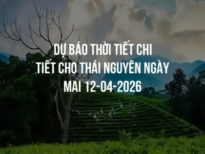 Dự báo thời tiết chi tiết cho Thái Nguyên ngày mai 12-04-2026