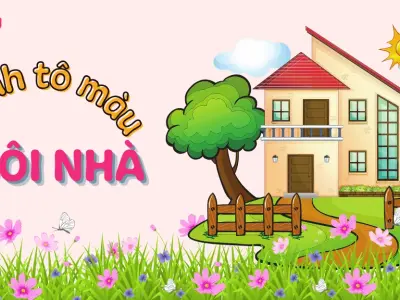 Tổng hợp bộ tranh tô màu ngôi nhà biệt thự cho bé thỏa sức sáng tạo