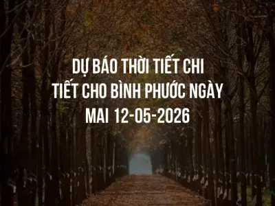 Dự báo thời tiết chi tiết cho Bình Phước ngày mai 12-05-2026