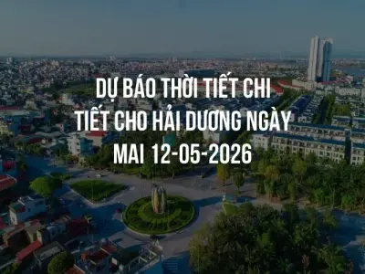 Dự báo thời tiết chi tiết cho Hải Dương ngày mai 12-05-2026