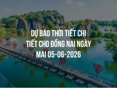 Dự báo thời tiết chi tiết cho Đồng Nai ngày mai 05-06-2026