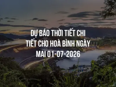 Dự báo thời tiết chi tiết cho Hoà Bình ngày mai 01-07-2026