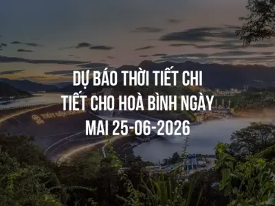 Dự báo thời tiết chi tiết cho Hoà Bình ngày mai 25-06-2026