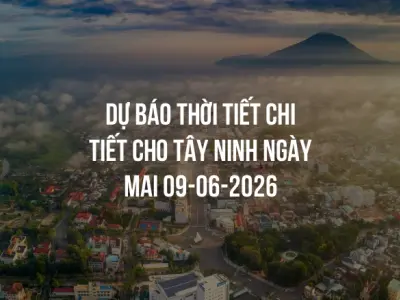 Dự báo thời tiết chi tiết cho Tây Ninh ngày mai 09-06-2026