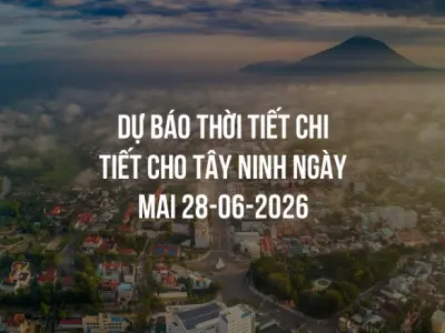 Dự báo thời tiết chi tiết cho Tây Ninh ngày mai 28-06-2026