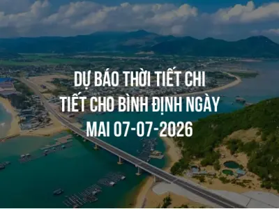 Dự báo thời tiết chi tiết cho Bình Định ngày mai 07-07-2026