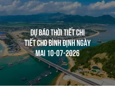 Dự báo thời tiết chi tiết cho Bình Định ngày mai 10-07-2026