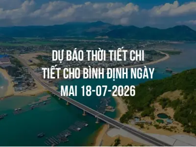 Dự báo thời tiết chi tiết cho Bình Định ngày mai 18-07-2026