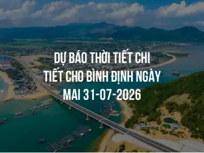 Dự báo thời tiết chi tiết cho Bình Định ngày mai 31-07-2026