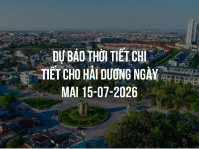 Dự báo thời tiết chi tiết cho Hải Dương ngày mai 15-07-2026