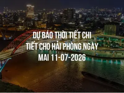 Dự báo thời tiết chi tiết cho Hải Phòng ngày mai 11-07-2026