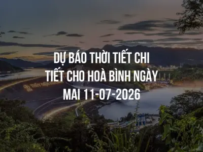 Dự báo thời tiết chi tiết cho Hoà Bình ngày mai 11-07-2026