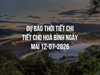 Dự báo thời tiết chi tiết cho Hoà Bình ngày mai 12-07-2026