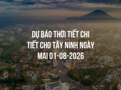 Dự báo thời tiết chi tiết cho Tây Ninh ngày mai 01-08-2026