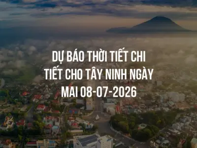 Dự báo thời tiết chi tiết cho Tây Ninh ngày mai 08-07-2026