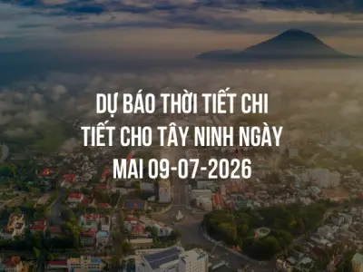 Dự báo thời tiết chi tiết cho Tây Ninh ngày mai 09-07-2026