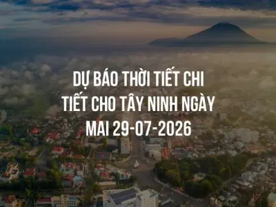 Dự báo thời tiết chi tiết cho Tây Ninh ngày mai 29-07-2026