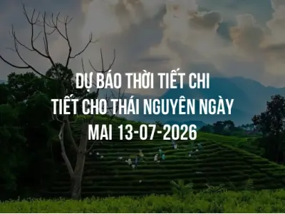 Dự báo thời tiết chi tiết cho Thái Nguyên ngày mai 13-07-2026