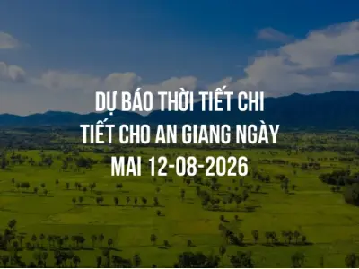 Dự báo thời tiết chi tiết cho An Giang ngày mai 12-08-2026