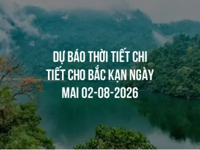 Dự báo thời tiết chi tiết cho Bắc Kạn ngày mai 02-08-2026