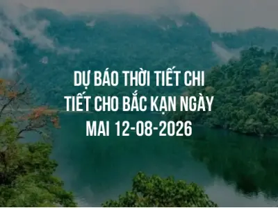 Dự báo thời tiết chi tiết cho Bắc Kạn ngày mai 12-08-2026