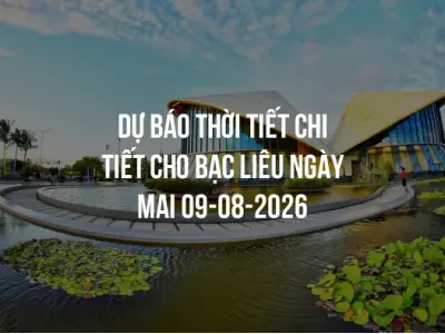 Dự báo thời tiết chi tiết cho Bạc Liêu ngày mai 09-08-2026