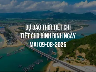 Dự báo thời tiết chi tiết cho Bình Định ngày mai 09-08-2026
