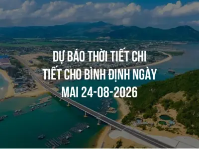 Dự báo thời tiết chi tiết cho Bình Định ngày mai 24-08-2026