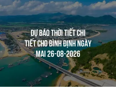 Dự báo thời tiết chi tiết cho Bình Định ngày mai 26-08-2026