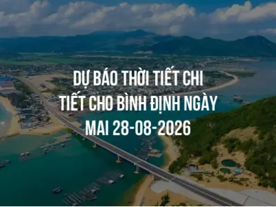 Dự báo thời tiết chi tiết cho Bình Định ngày mai 28-08-2026
