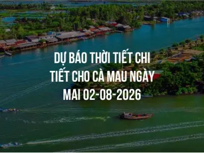 Dự báo thời tiết chi tiết cho Cà Mau ngày mai 02-08-2026
