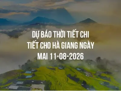 Dự báo thời tiết chi tiết cho Hà Giang ngày mai 11-08-2026