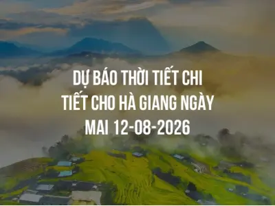 Dự báo thời tiết chi tiết cho Hà Giang ngày mai 12-08-2026