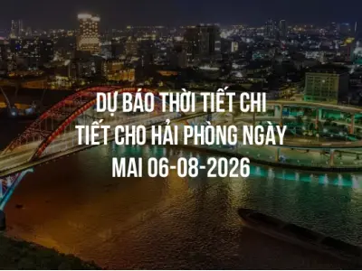 Dự báo thời tiết chi tiết cho Hải Phòng ngày mai 06-08-2026