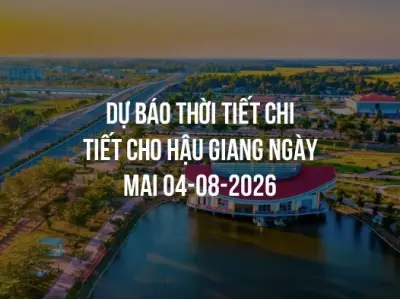 Dự báo thời tiết chi tiết cho Hậu Giang ngày mai 04-08-2026